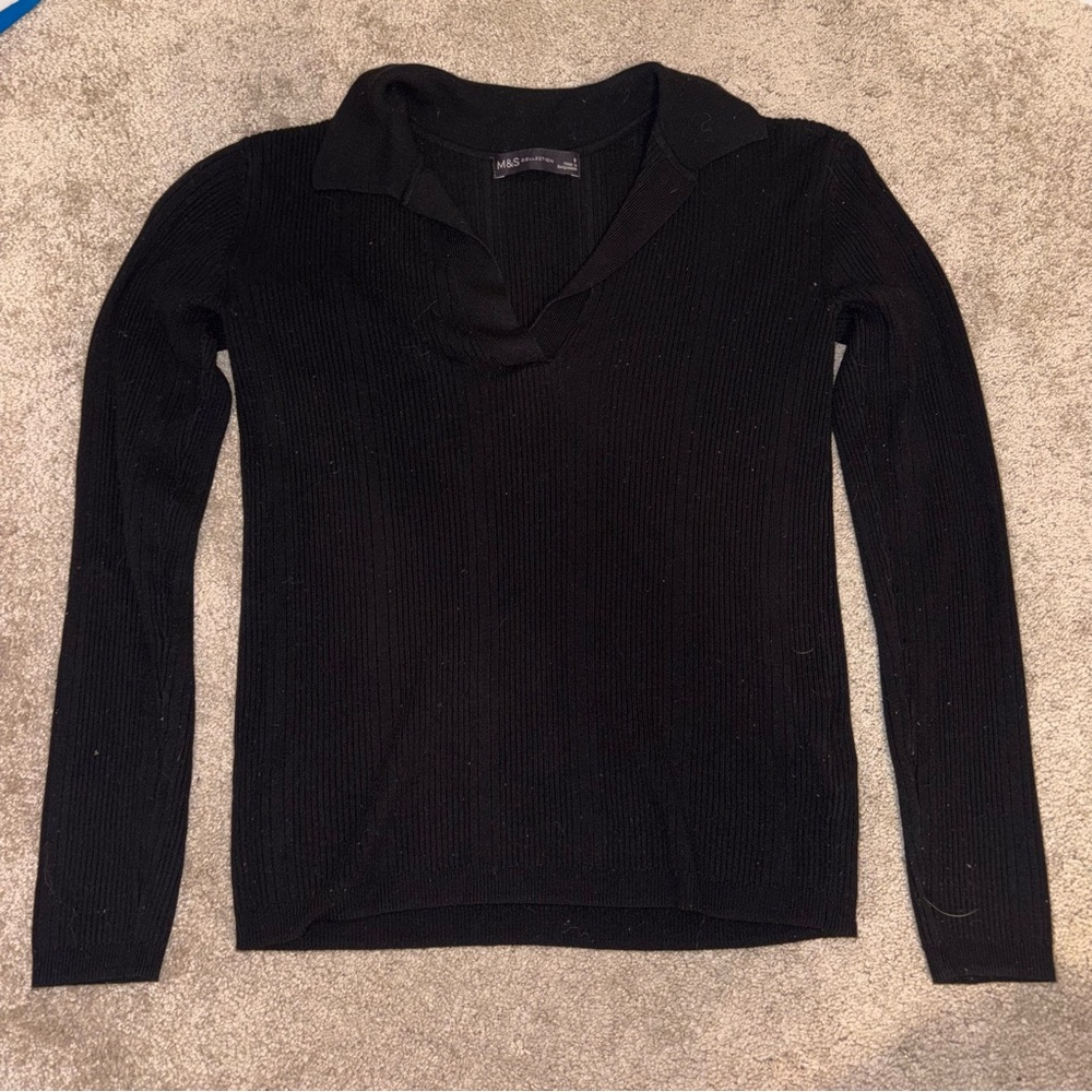 Black Long Sleeve Women's Top